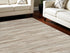 9' X 12' Ivory and Gray Abstract Non Skid Area Rug